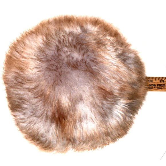 Fur Hat Vintage Brown in Box 50s 60s Mink? Excellent Condition - Picture 10 of 13